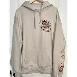 Naruto Ichi Raku Ramen Cream Hoodie Sweatshirt, Unisex Size 2XL